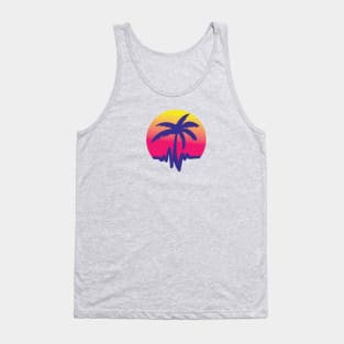 Palms and Wavs Sunrise Logo Tee Tank Top